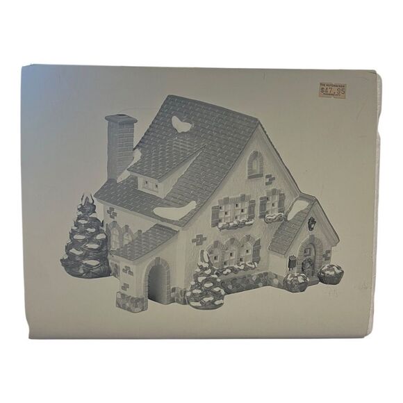 Department 56 Snow Village 1994 Carmel Cottage #5466-6 Retired Ceramic EUC - Picture 8 of 10